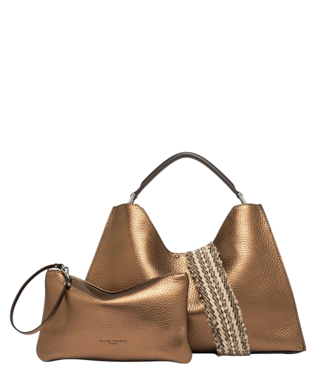 Borsa Aurora in Pelle Double Grana Maxi-Gianni Chiarini-Borse a mano-Vittorio Citro Boutique