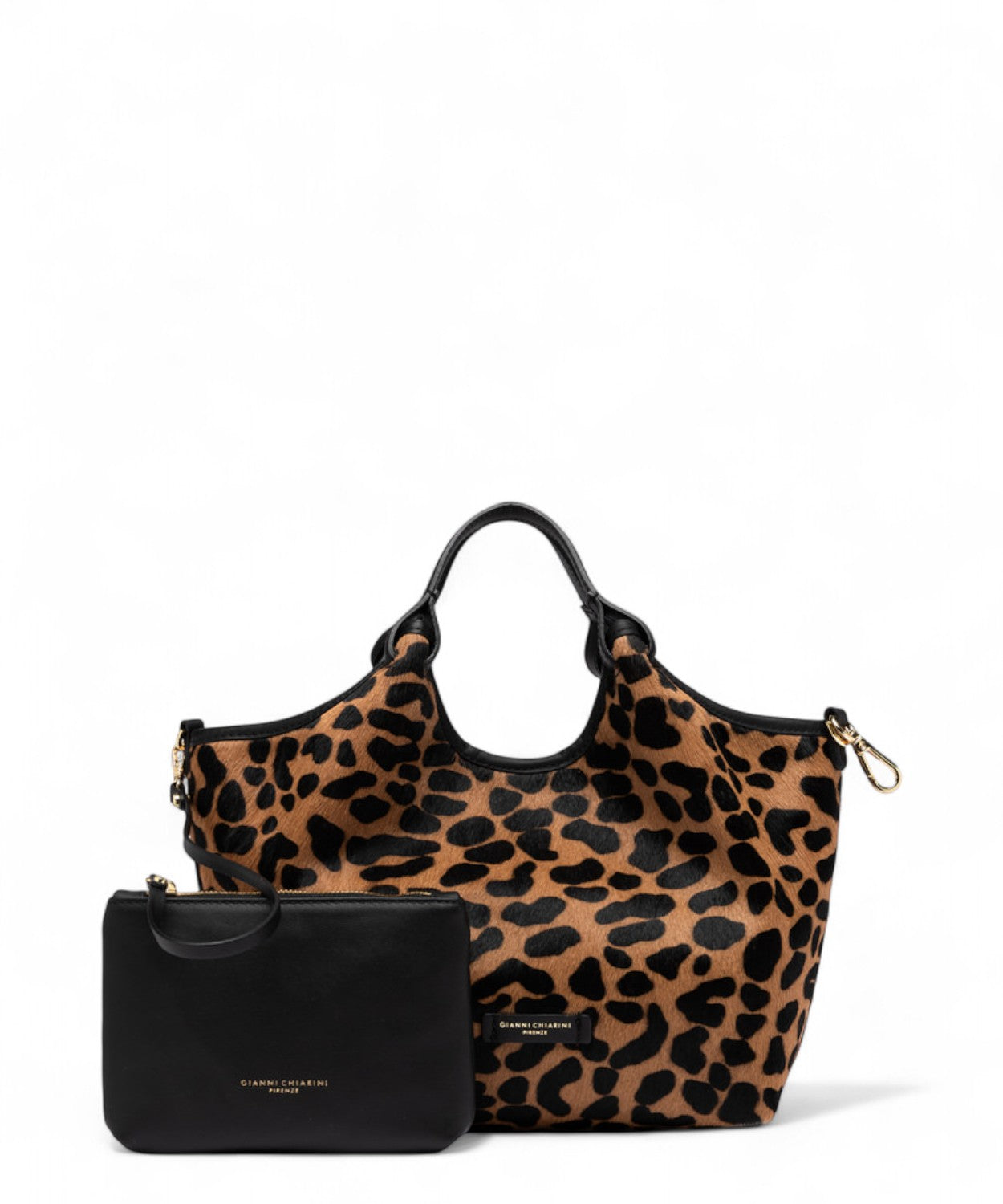 Gianni Chiarini Borsa Dua in Pelle Effetto Cavallino