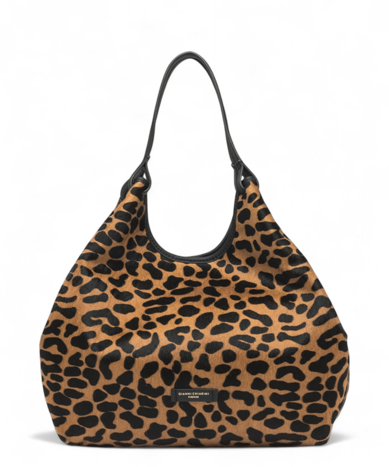 Gianni Chiarini Dua Big Borsa a Spalla in Pelle Effetto Cavallino