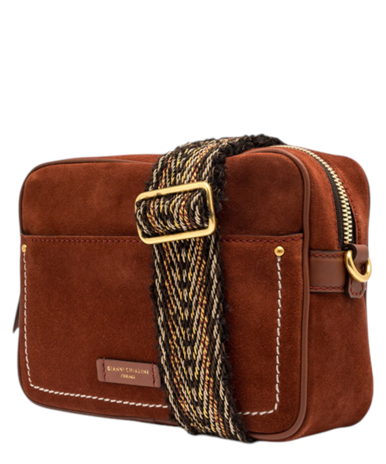 Borsa Nina in Pelle Scamosciata-Gianni Chiarini-Borse a spalla-Vittorio Citro Boutique