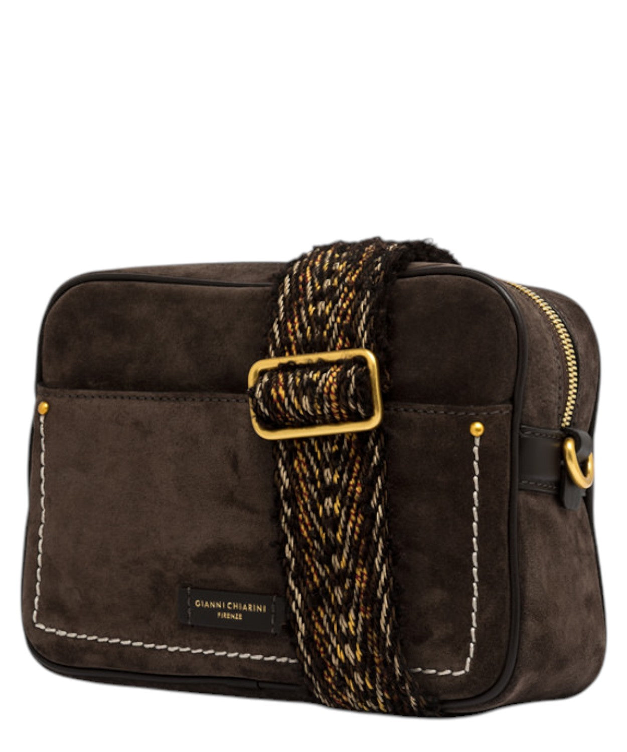 Borsa Nina in Pelle Scamosciata-Gianni Chiarini-Borse a spalla-Vittorio Citro Boutique