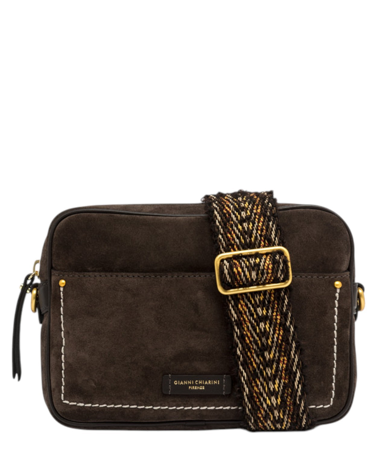 Borsa Nina in Pelle Scamosciata-Gianni Chiarini-Borse a spalla-Vittorio Citro Boutique