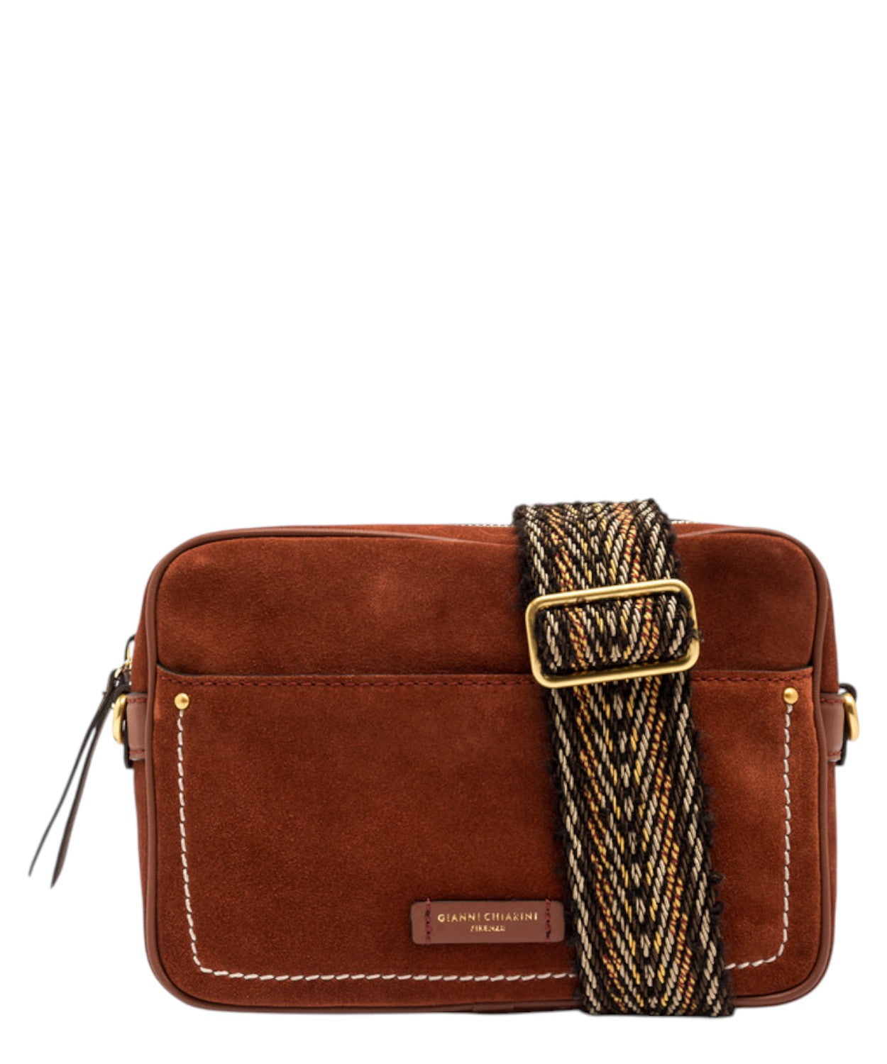 Borsa Nina in Pelle Scamosciata-Gianni Chiarini-Borse a spalla-Vittorio Citro Boutique