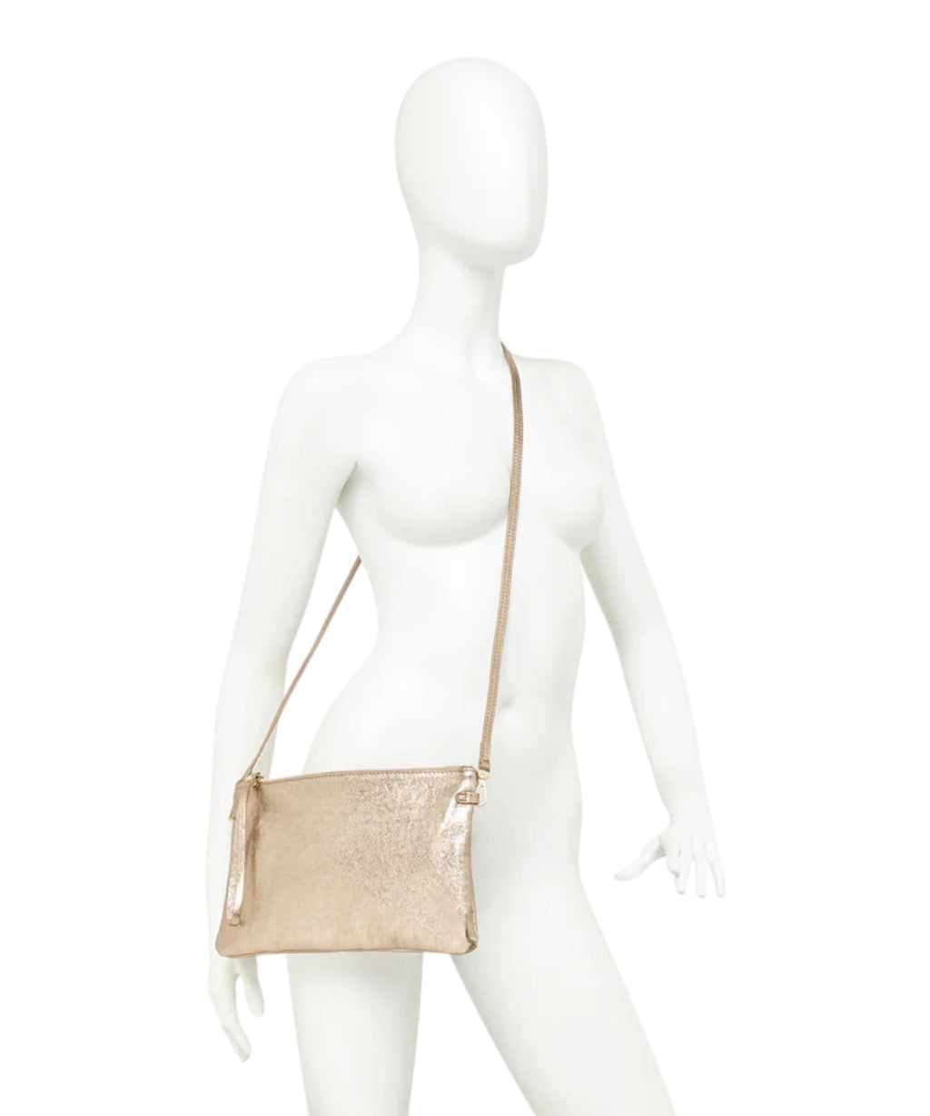 Pochette femme Gianni Chiarini Hermy en cuir laminé