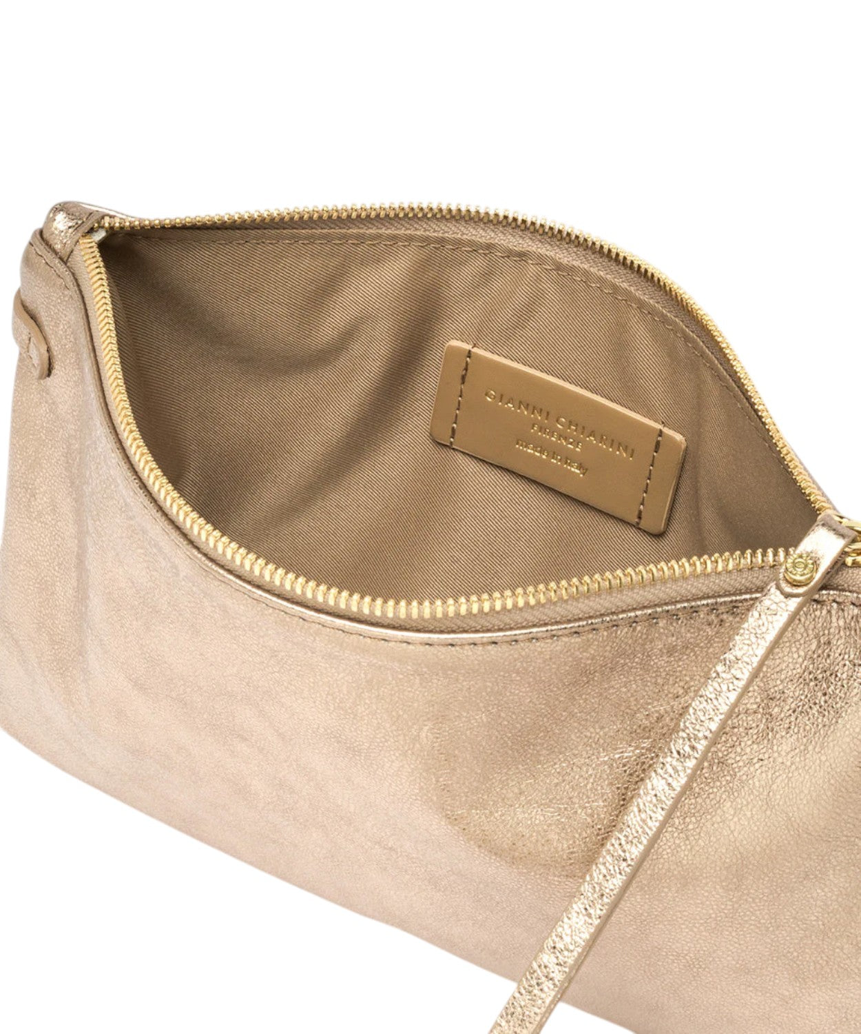 Pochette femme Gianni Chiarini Hermy en cuir laminé