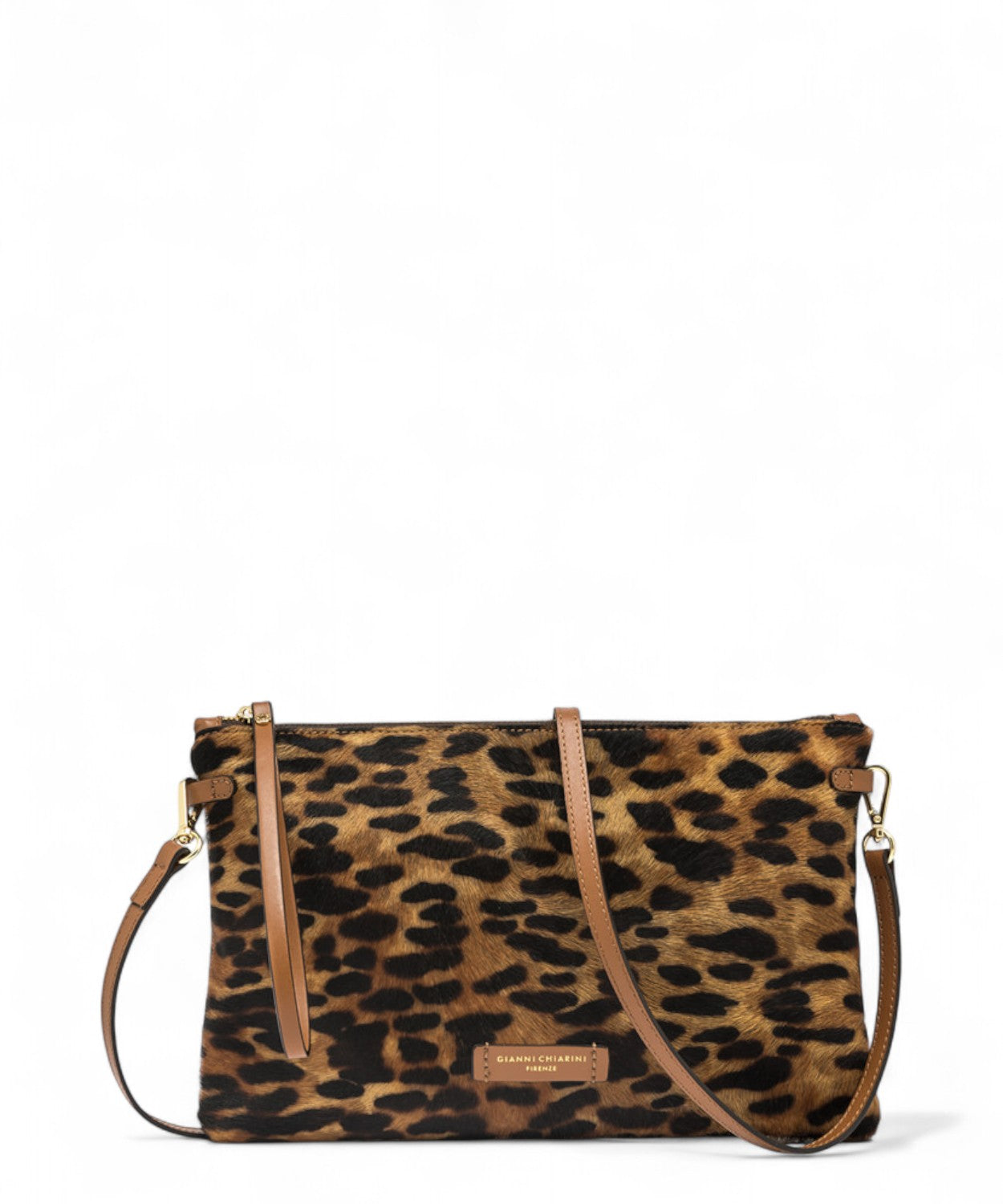 Gianni Chiarini Clutch Hermy in Pelle Effetto Cavallino con Tracolla