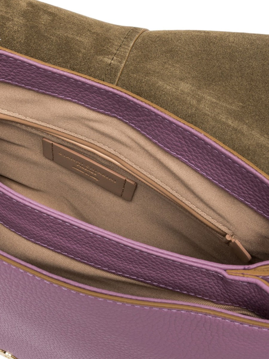 Borsa Helena Round in Pelle Martellata-Gianni Chiarini-Borse a spalla-Vittorio Citro Boutique