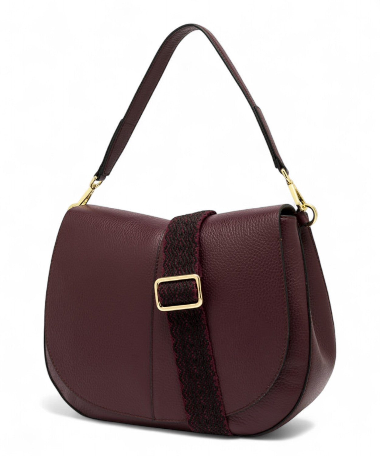 Gianni Chiarini Borsa Helena Round Big in Pelle Martellata