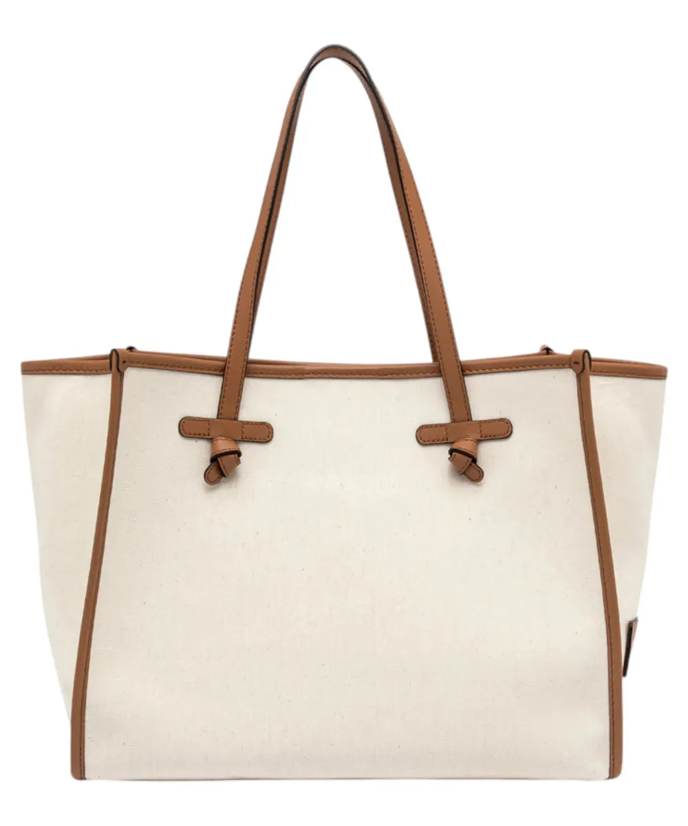 Shopping Marcella in canvas bicolore-Gianni Chiarini-Borse a spalla-Vittorio Citro Boutique