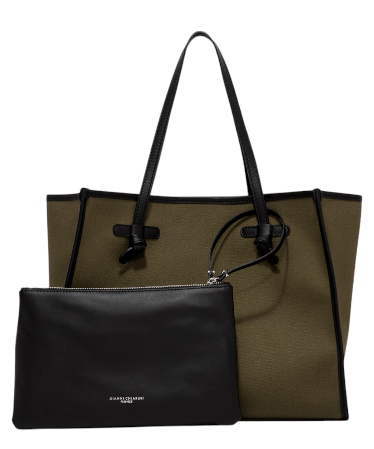 Shopping Bag Marcella in Canvas-Gianni Chiarini-Borse a spalla-Vittorio Citro Boutique