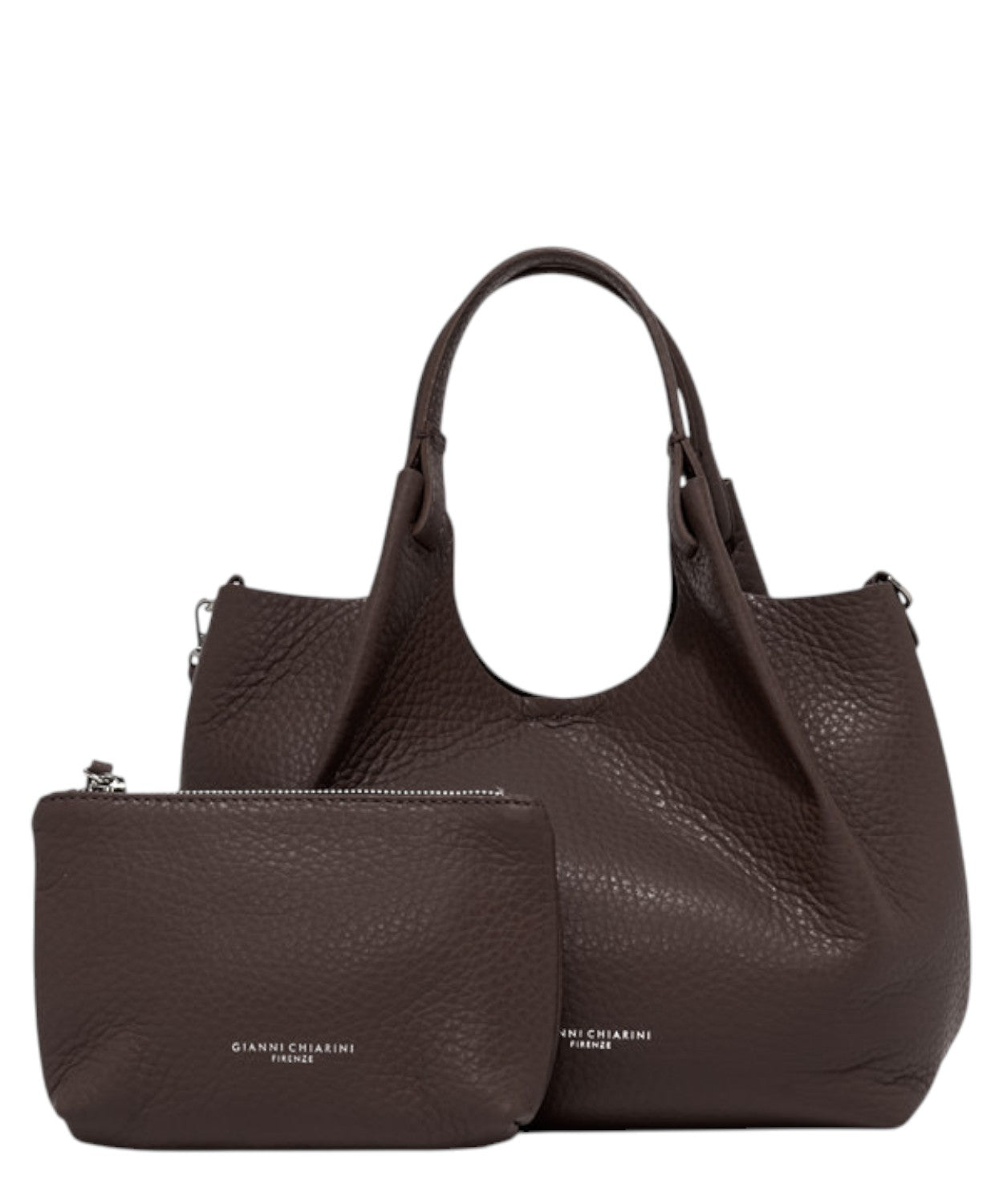 Borsa Dua Mini in Pelle a Grana Maxi-Gianni Chiarini-Borse a mano-Vittorio Citro Boutique