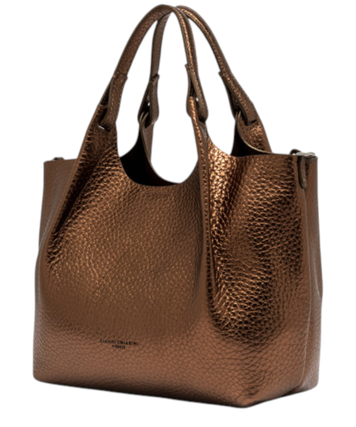 Borsa Dua Mini in Pelle a Grana Maxi-Gianni Chiarini-Borse a mano-Vittorio Citro Boutique