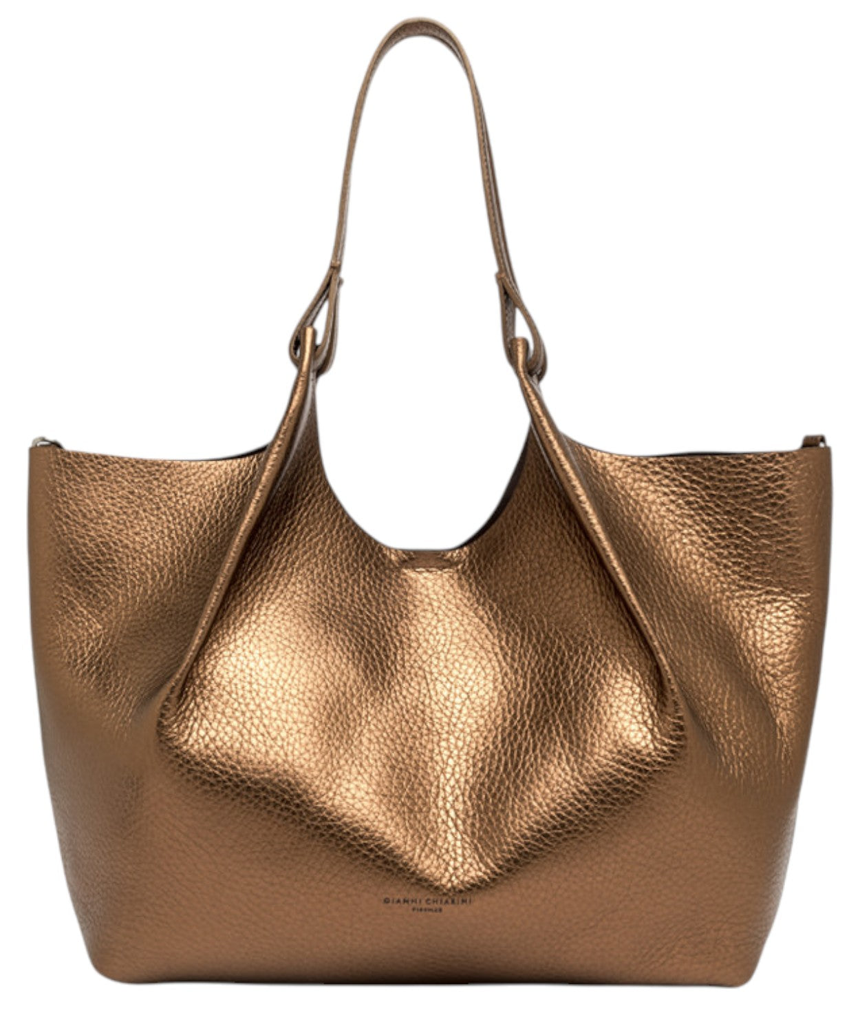 Borsa Dua in Pelle Double Grana Maxi-Gianni Chiarini-Borse a spalla-Vittorio Citro Boutique