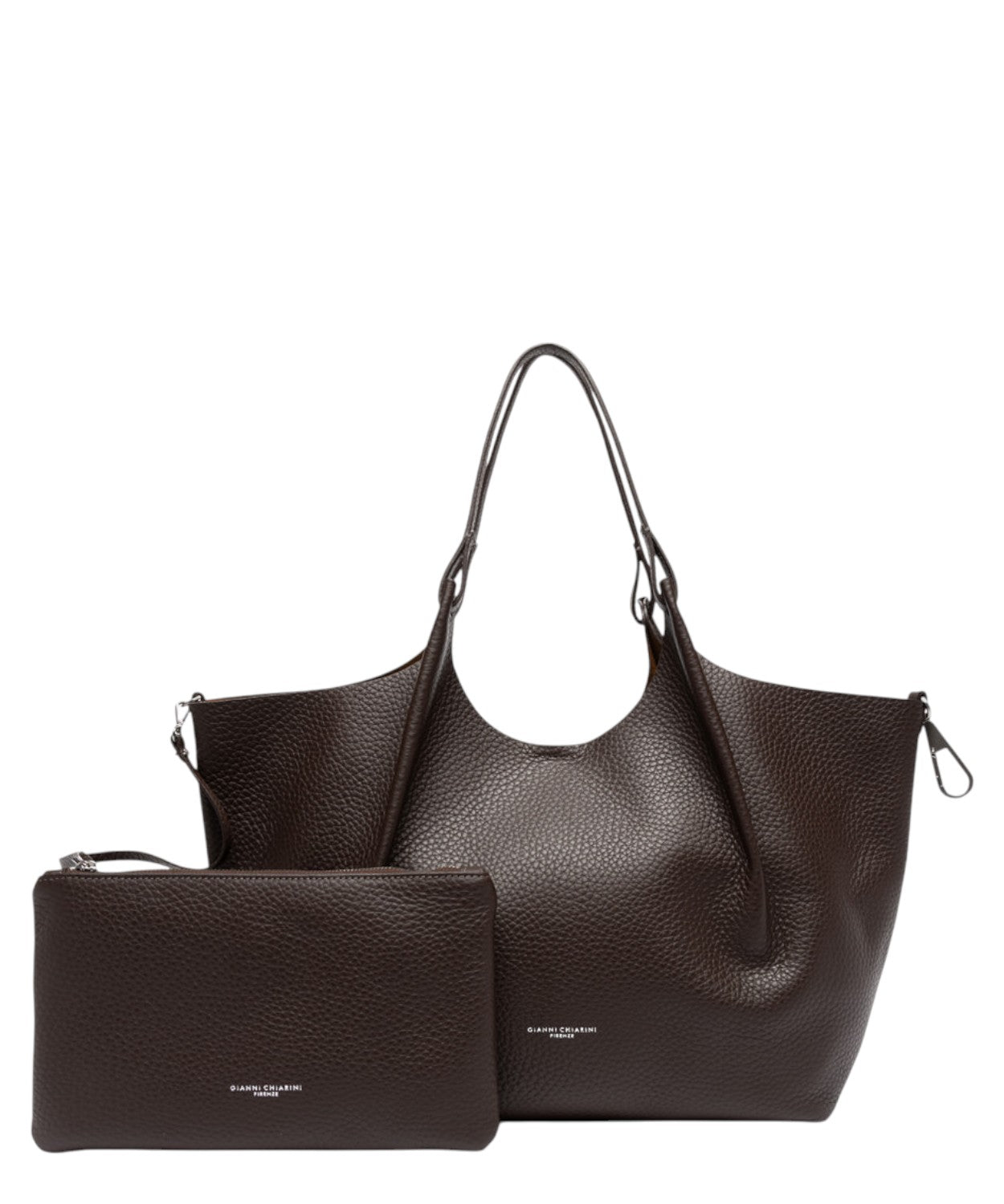 Borsa Dua in Pelle Double Grana Maxi-Gianni Chiarini-Borse a spalla-Vittorio Citro Boutique