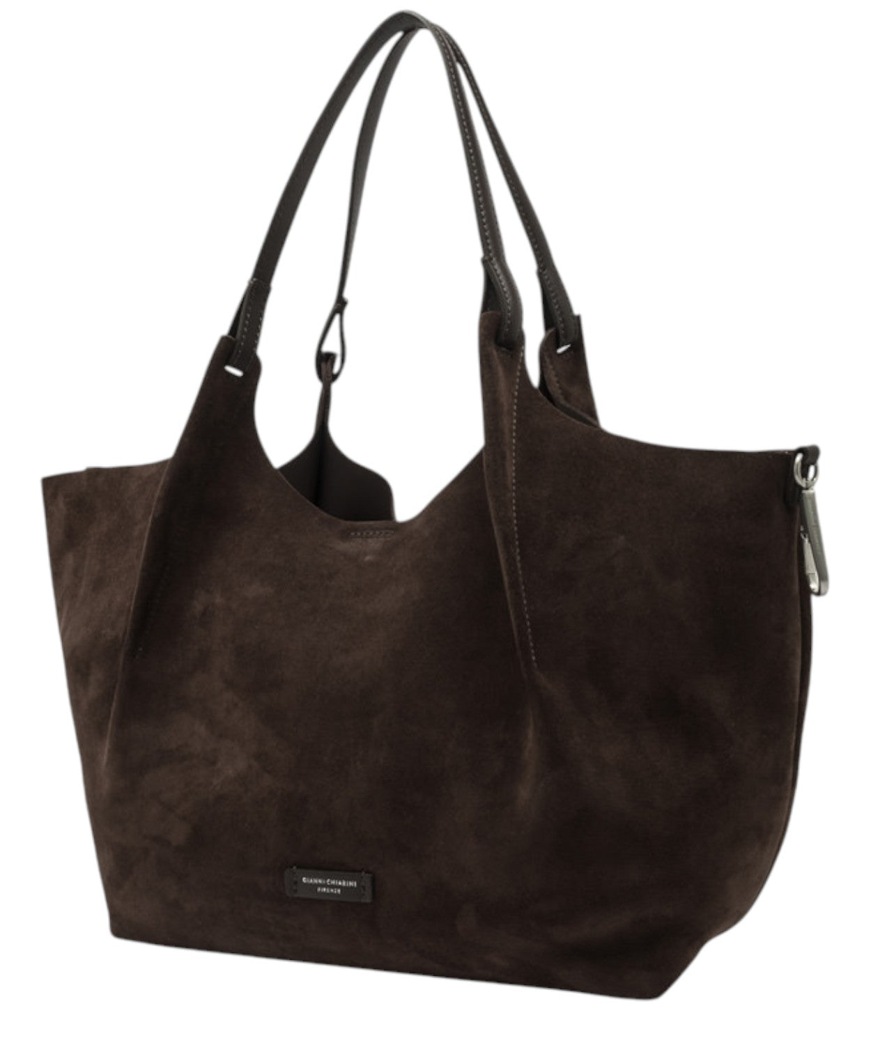 Borsa Dua in Pelle Scamosciata-Gianni Chiarini-Borse a spalla-Vittorio Citro Boutique