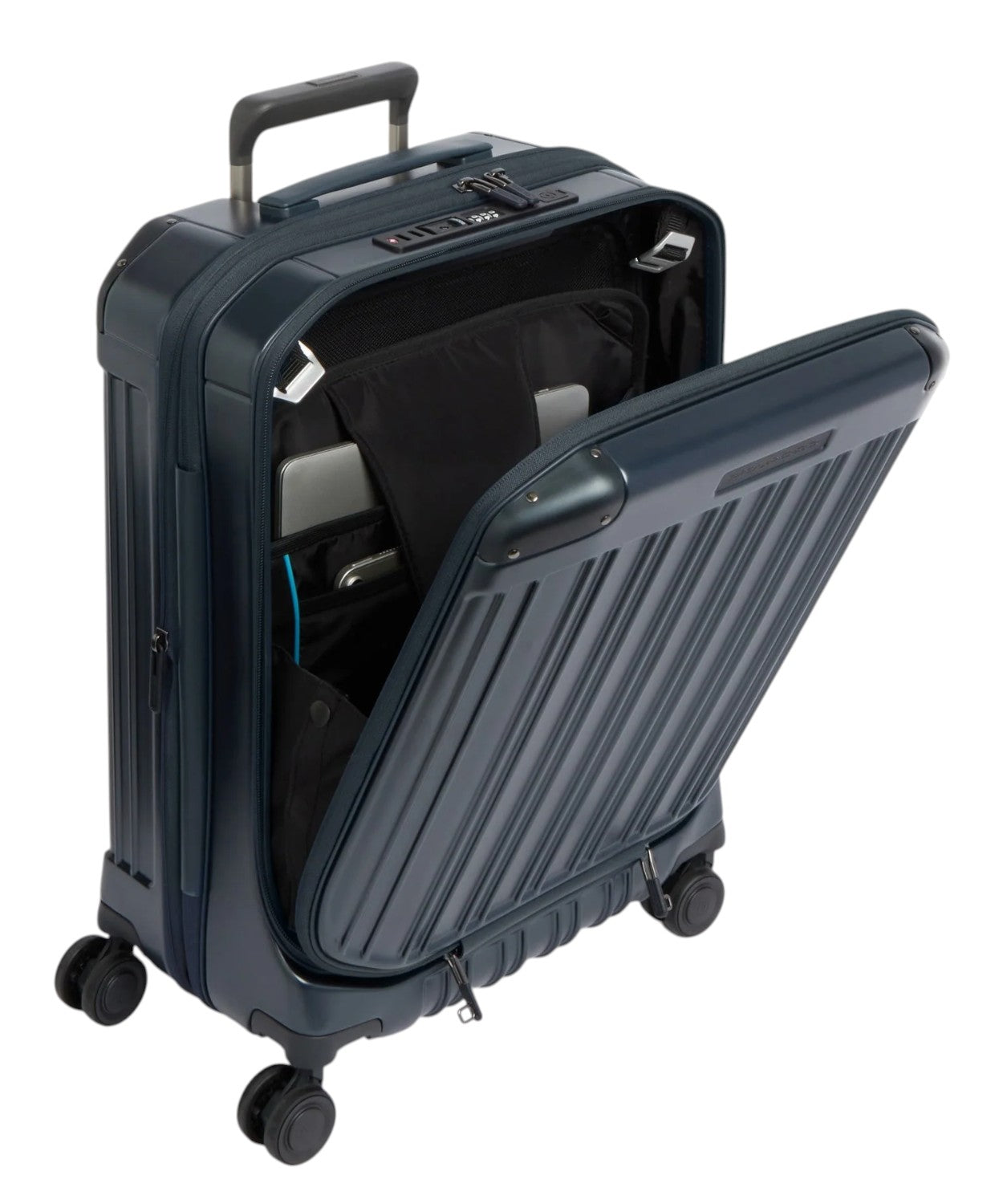 Trolley da Cabina Porta PC Rigido con Doppia Apertura TSA e USB