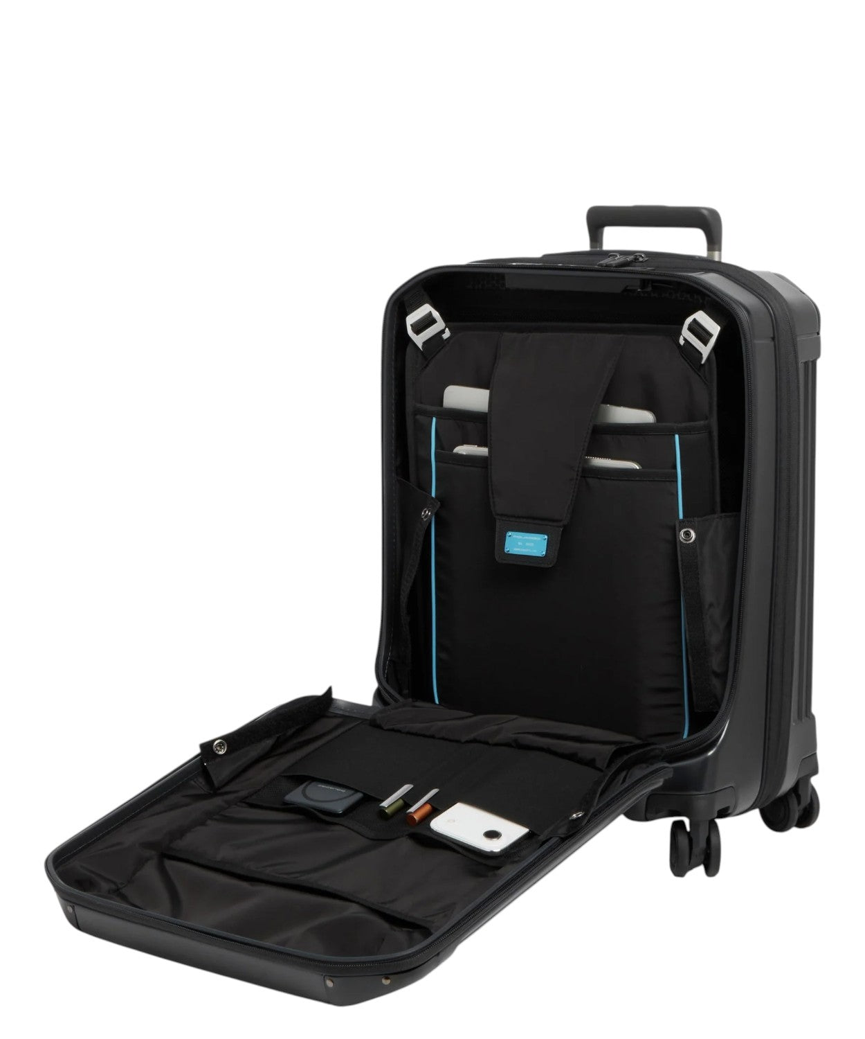 Trolley da Cabina Porta PC Rigido con Doppia Apertura TSA e USB