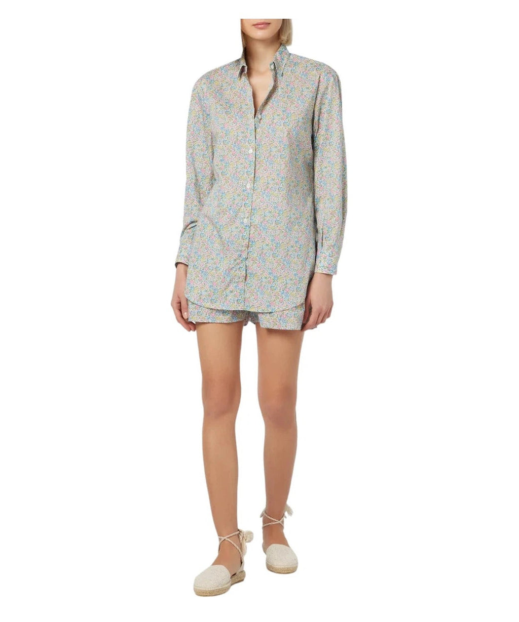 Camicia Oversize Brigitte in Cotone con Stampa Emma & Georgina-Mc2 Saint Barth-Camicie-Vittorio Citro Boutique
