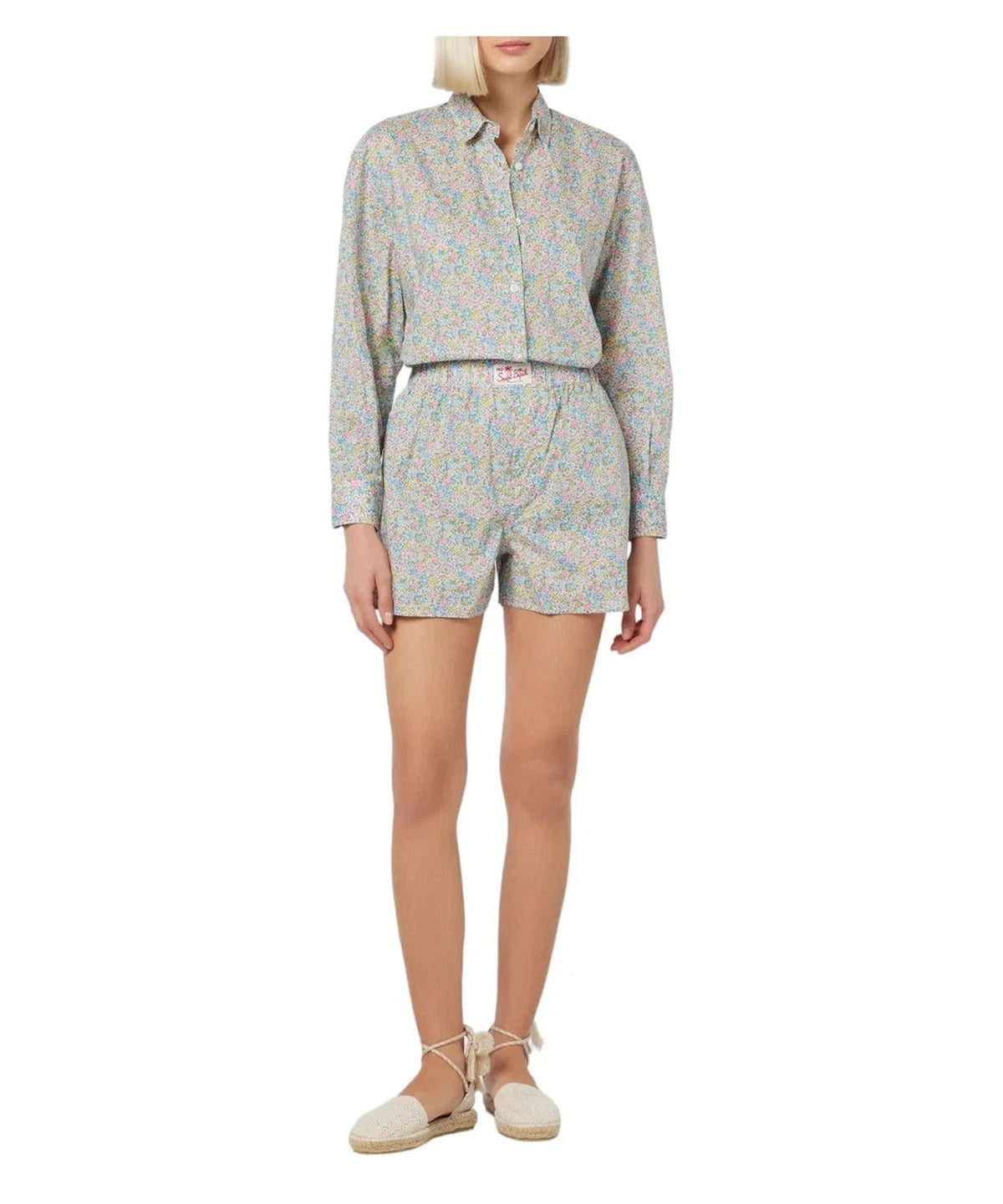 Camicia Oversize Brigitte in Cotone con Stampa Emma & Georgina-Mc2 Saint Barth-Camicie-Vittorio Citro Boutique