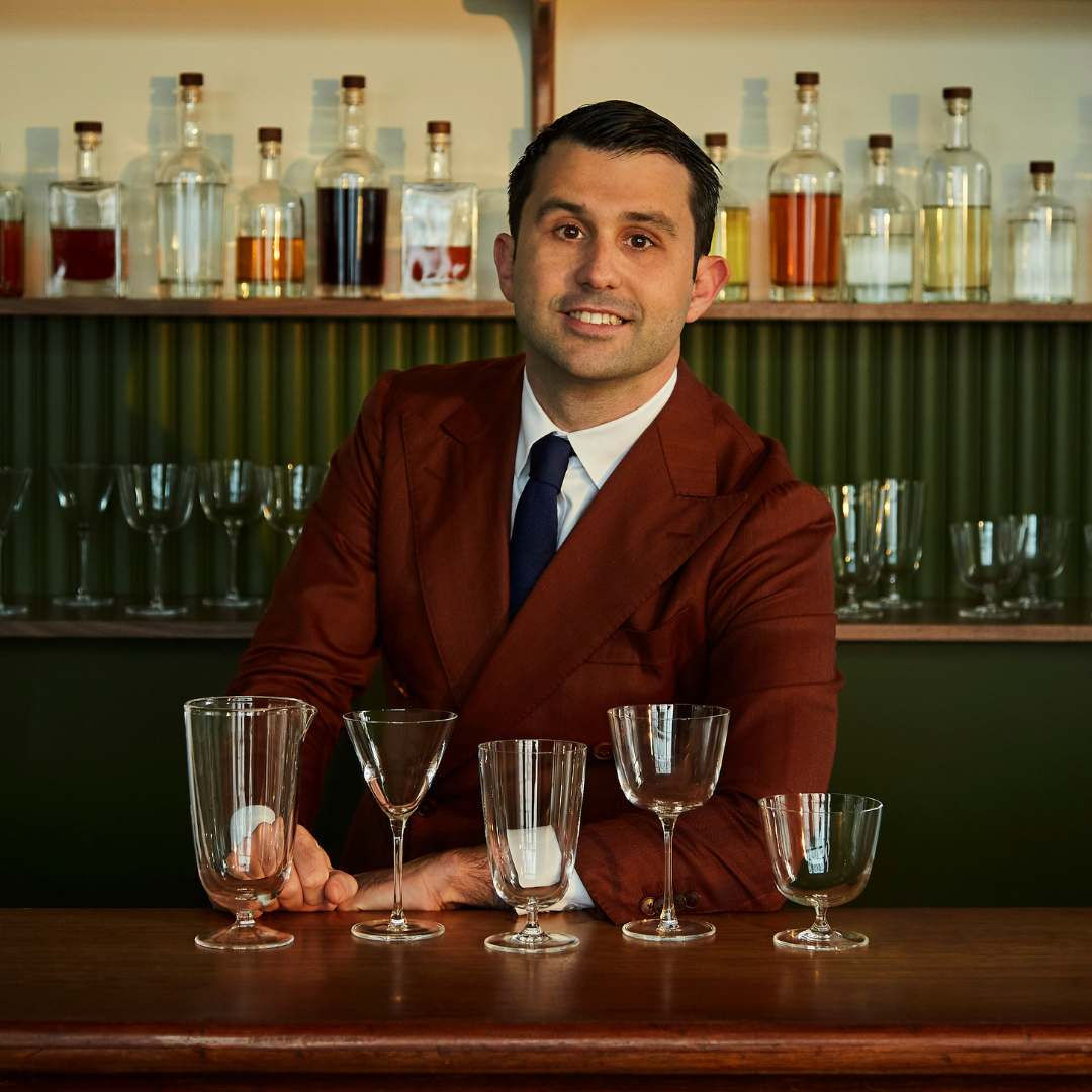 Bar/Giani Set di 4 Cocktail Glass Short-NUDE EU-cocktail glass-Vittorio Citro Boutique