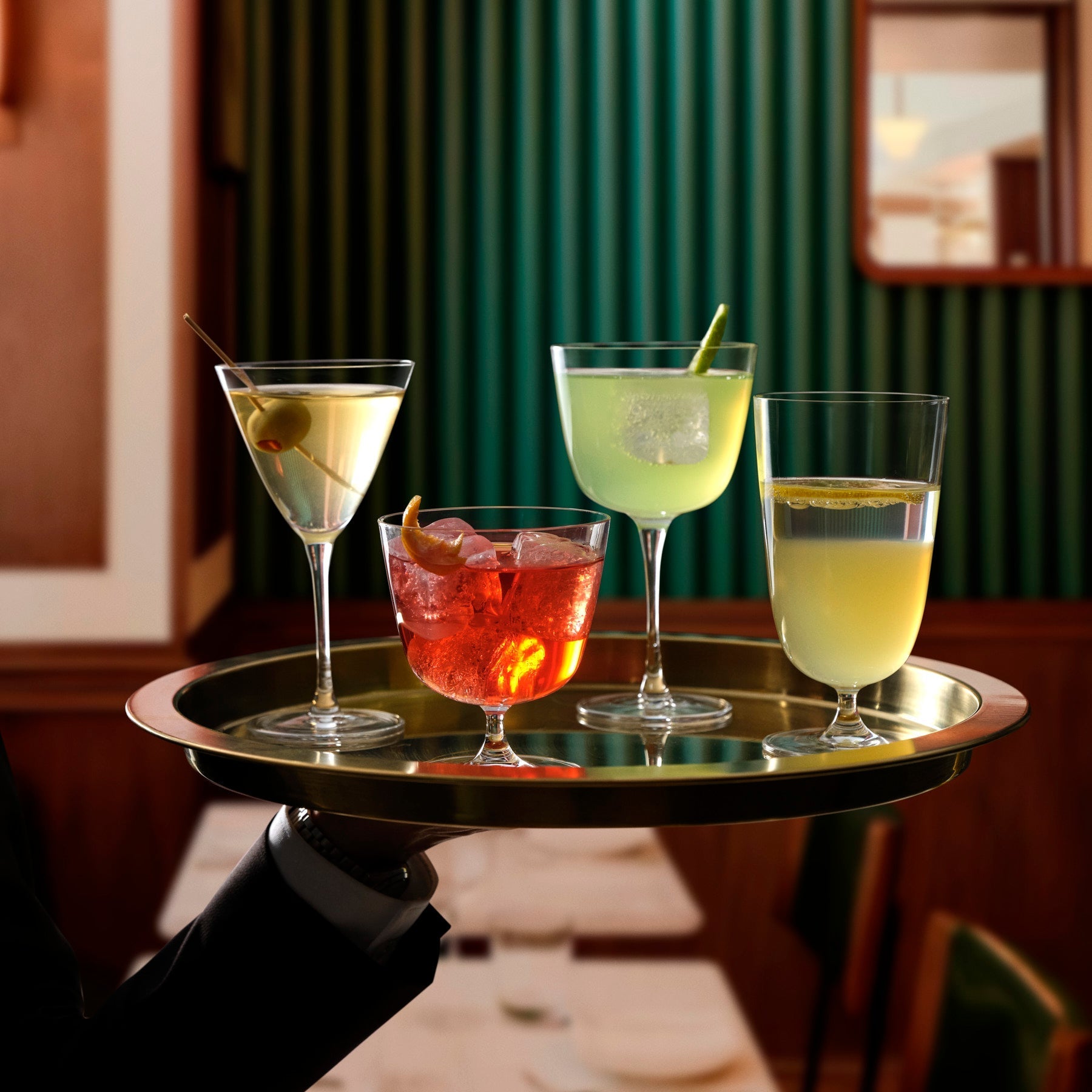Bar/Giani Set of 6 Cocktail Glass Long-NUDE EU-cocktail glass-Vittorio Citro Boutique