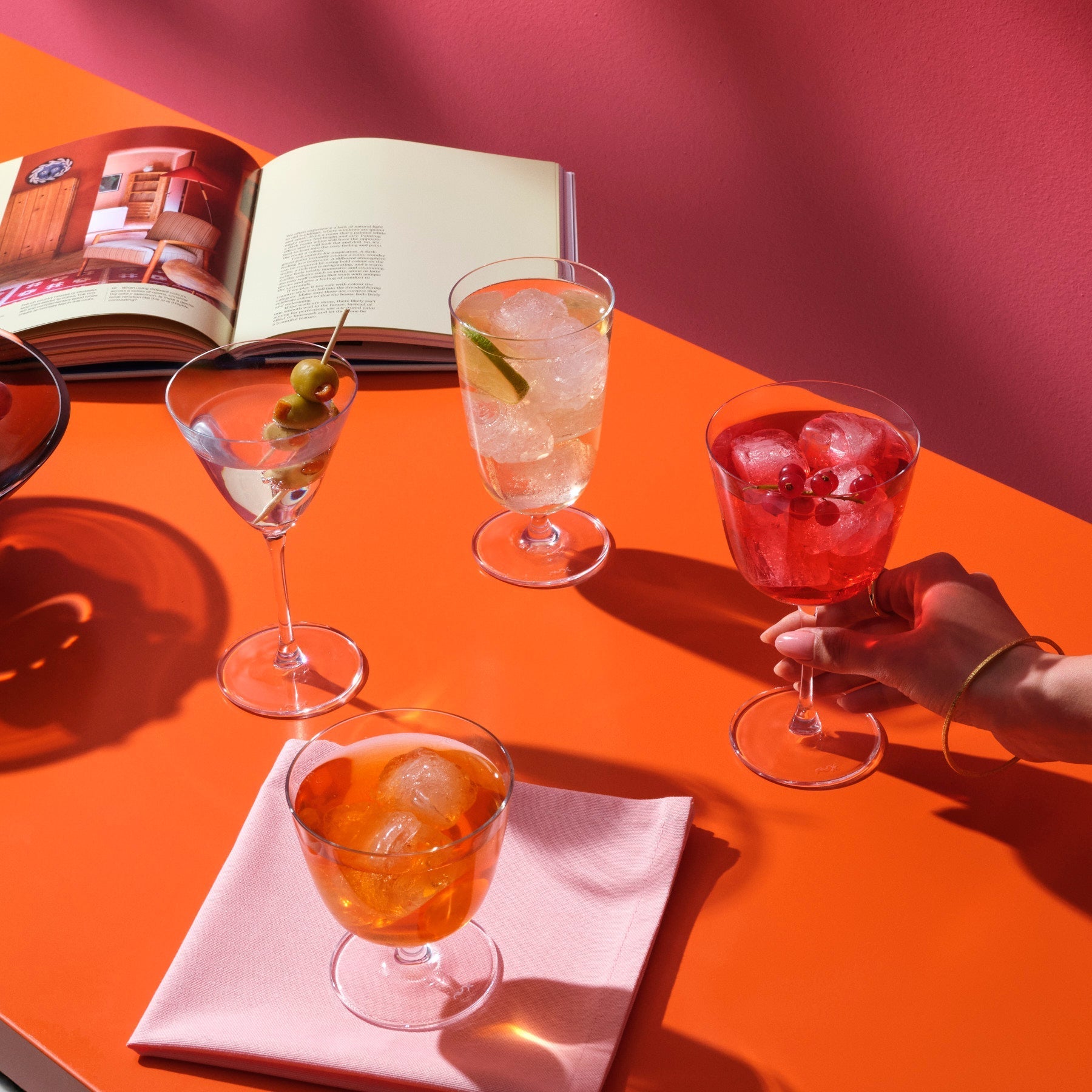 Set 6 Bicchieri Cocktail NUDE Bar/Giani Cristallo Gambo Lungo-NUDE EU-cocktail glass-Vittorio Citro Boutique