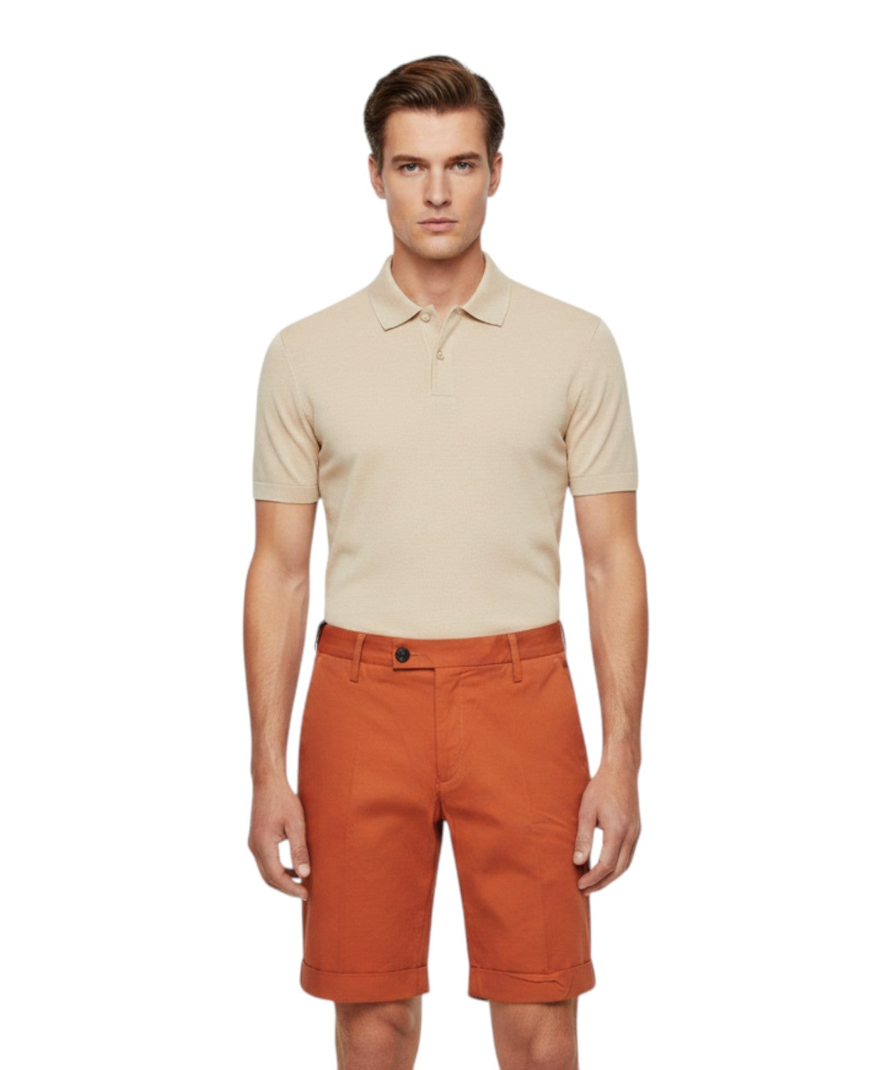 Bermuda Homme Michael Coal en Coton Pima Stretch