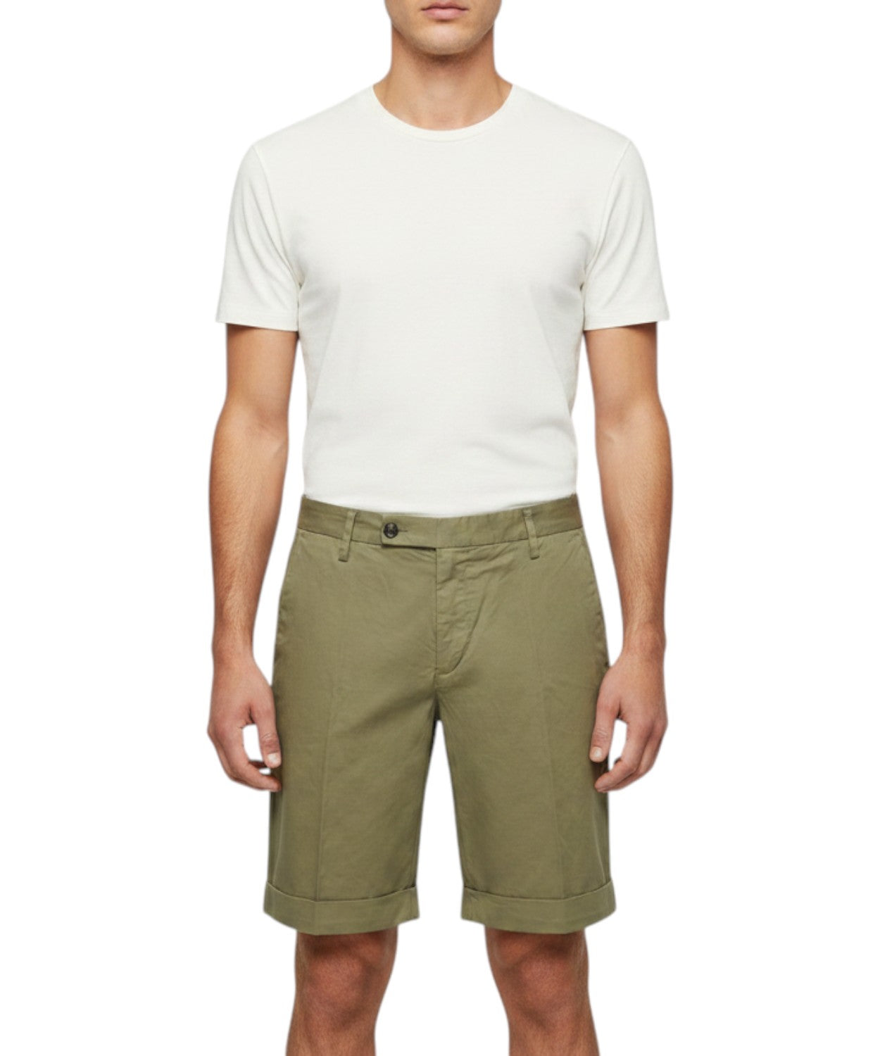 Bermuda Homme Coton Stretch Ventre Plat