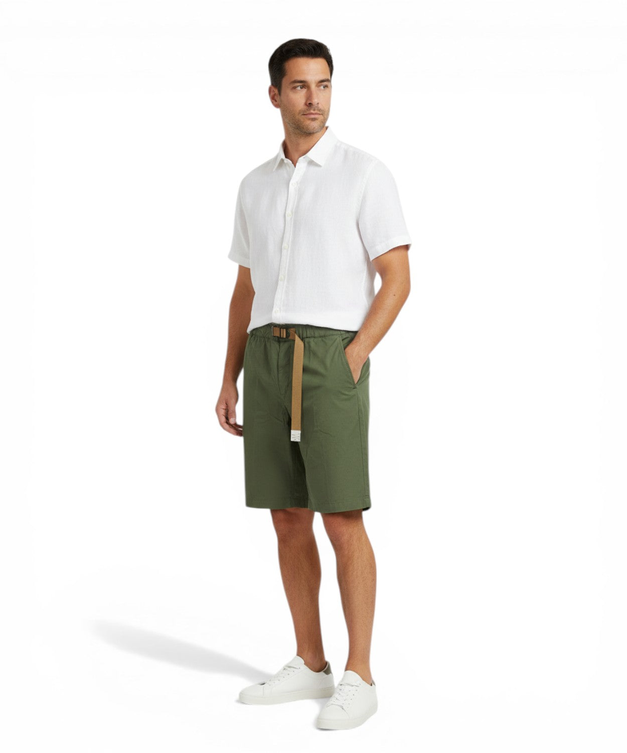 WhiteSand Bermuda Homme Kevin avec Ceinture Réglable