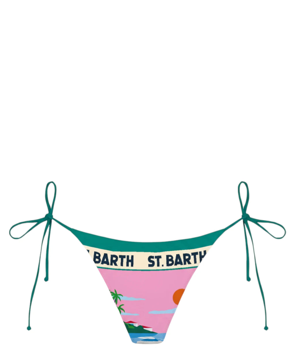 Slip bikini femme MC2 Saint Barth avec liens