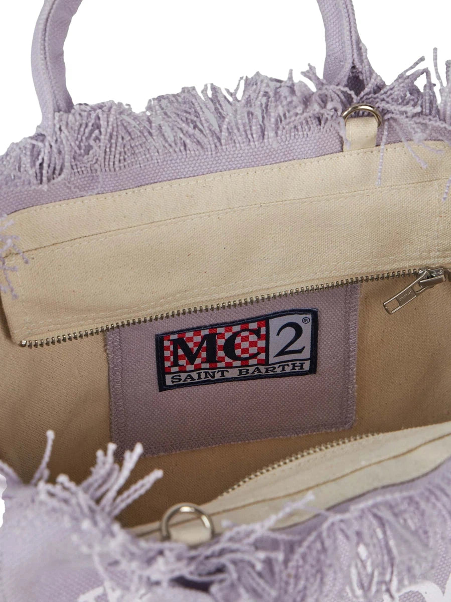 Borsa Colette in Tela di Cotone Lilla-Mc2 Saint Barth-Borse a mano-Vittorio Citro Boutique