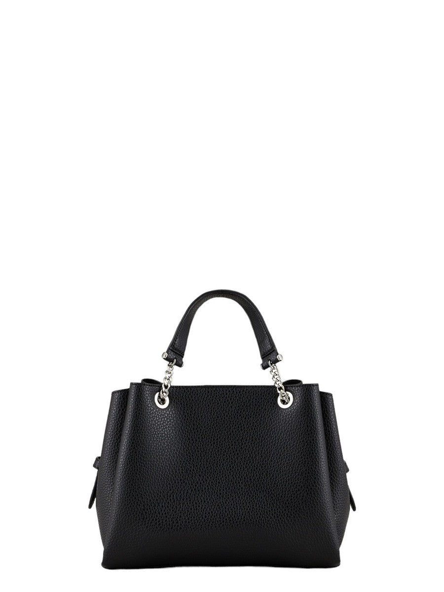 Borsa a Mano Effetto Palmellato con Charm Aquila: Eleganza Quotidiana-Emporio Armani-Borse a mano-Vittorio Citro Boutique