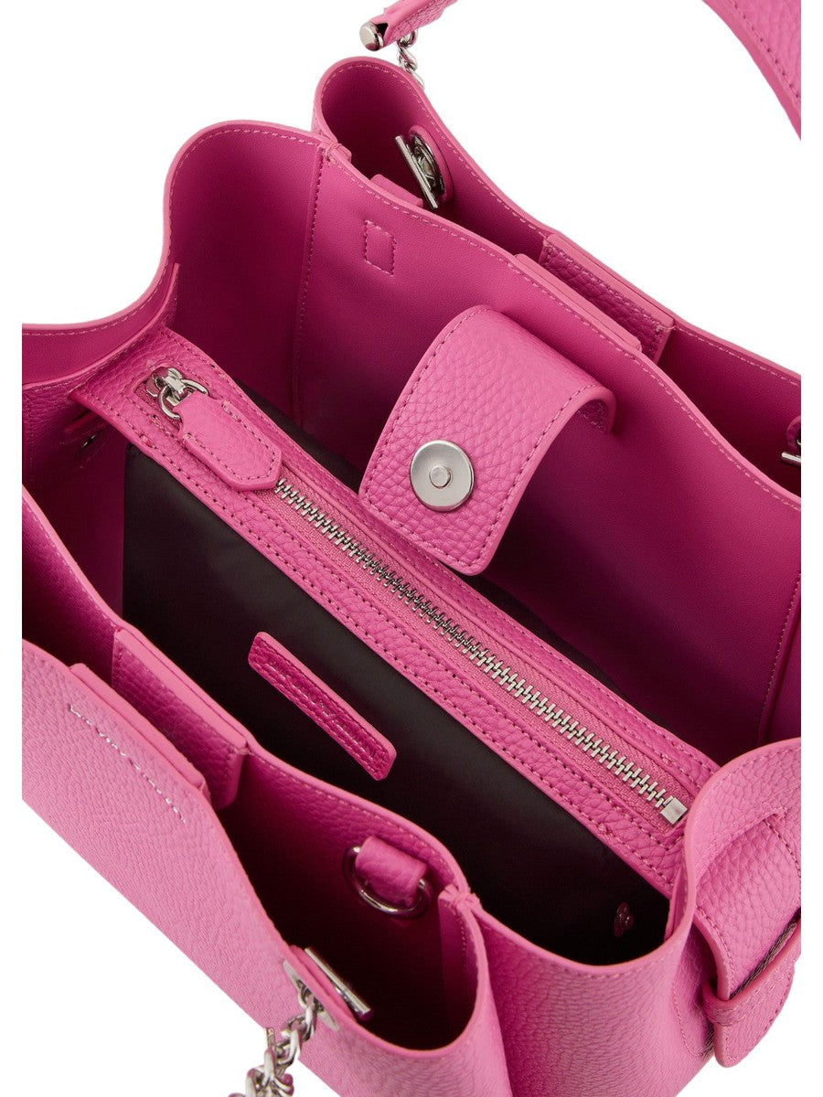 Borsa a Mano Effetto Palmellato con Charm Aquila: Eleganza Quotidiana-Emporio Armani-Borse a mano-Vittorio Citro Boutique