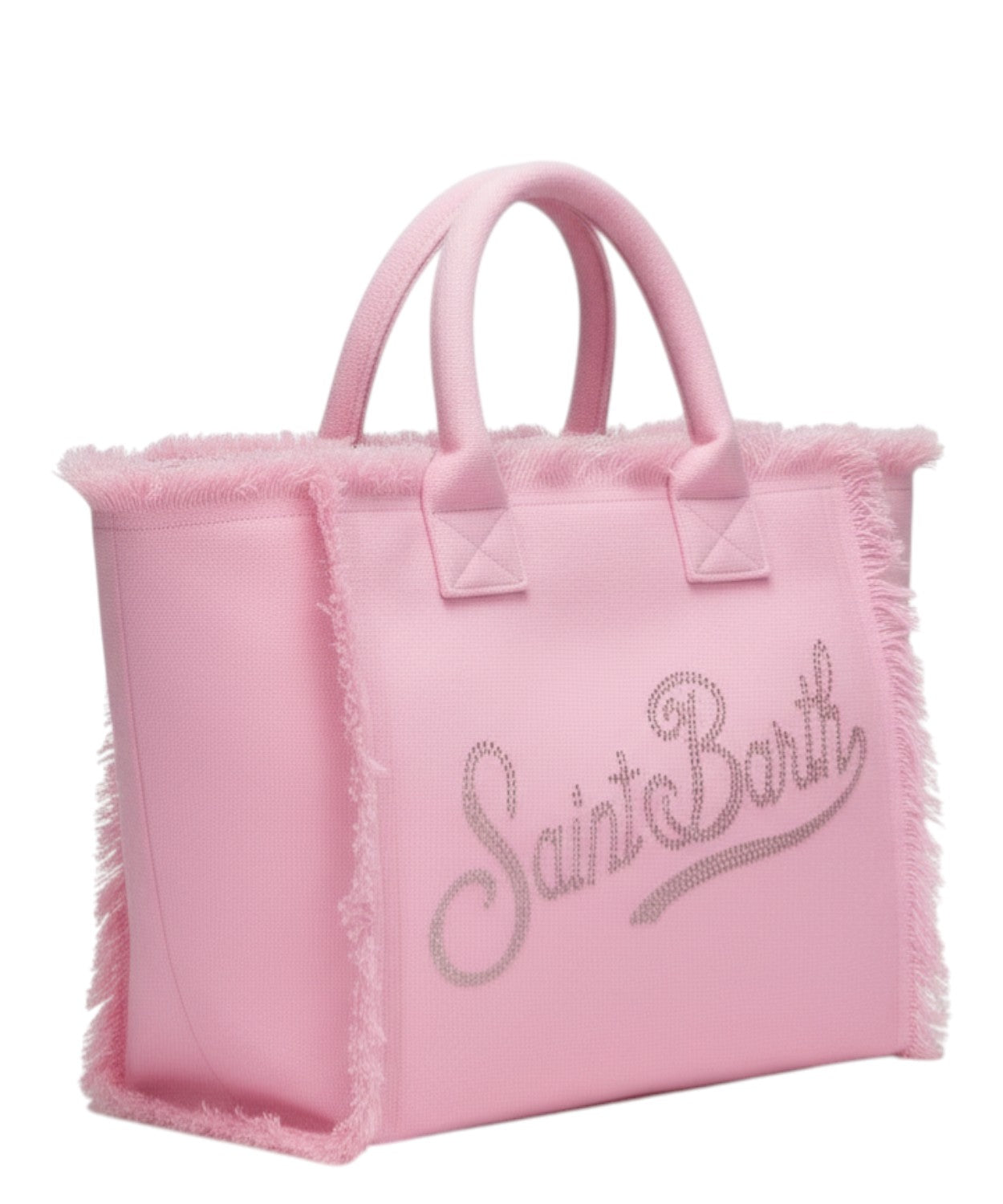 MC2 Saint Barth Vanity Bag en toile avec logo strass