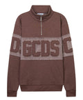 Sweat-shirt GCDS à demi-zip avec patch logo en relief