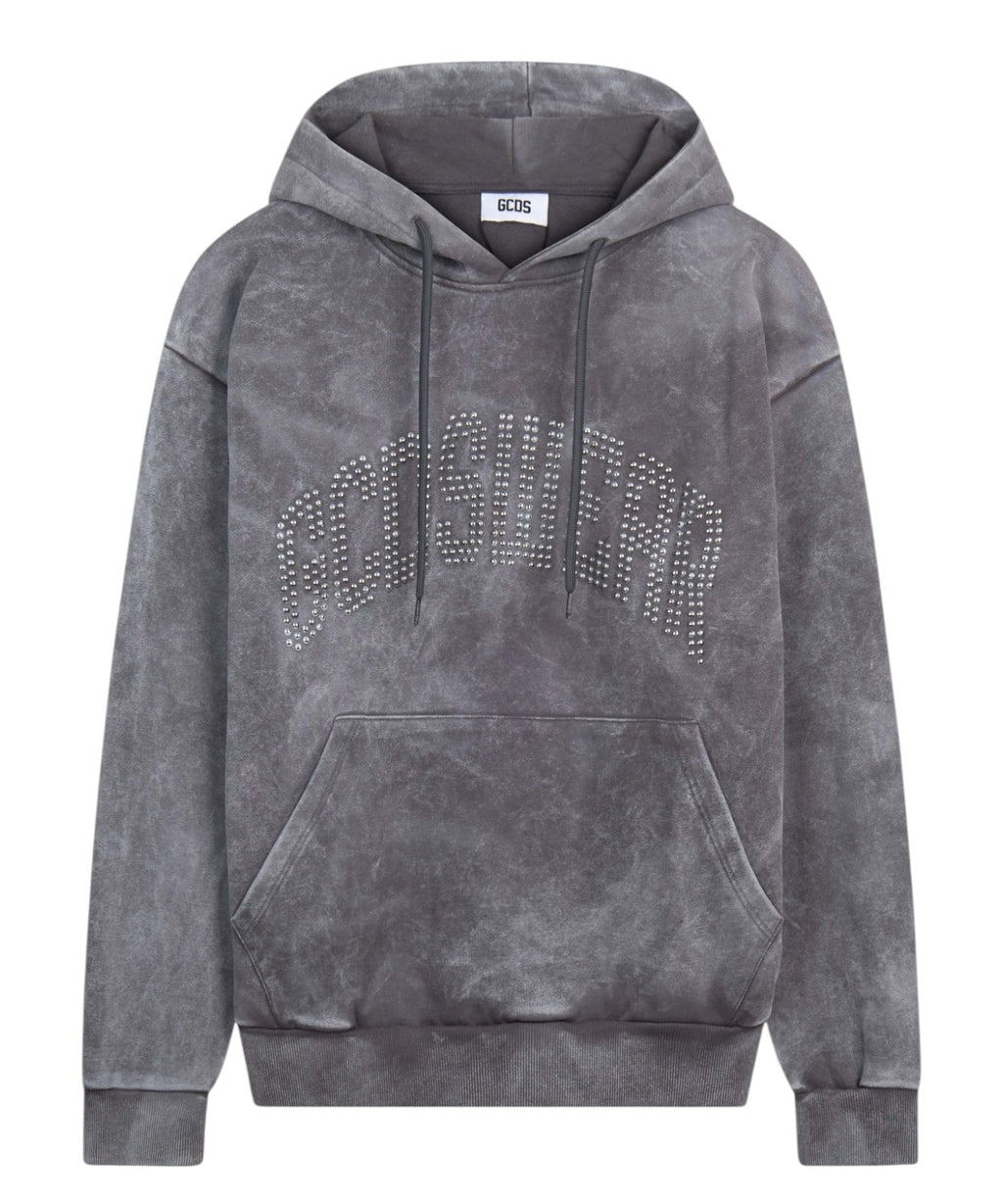 Sweat-shirt GCDS pour homme à capuche et logo clouté