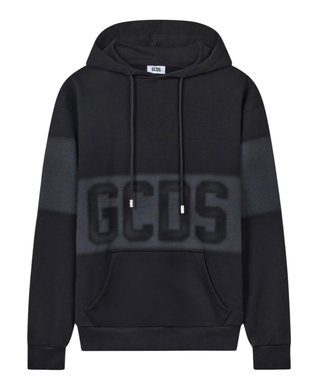Sweat à capuche GCDS avec maxi logo effet spray