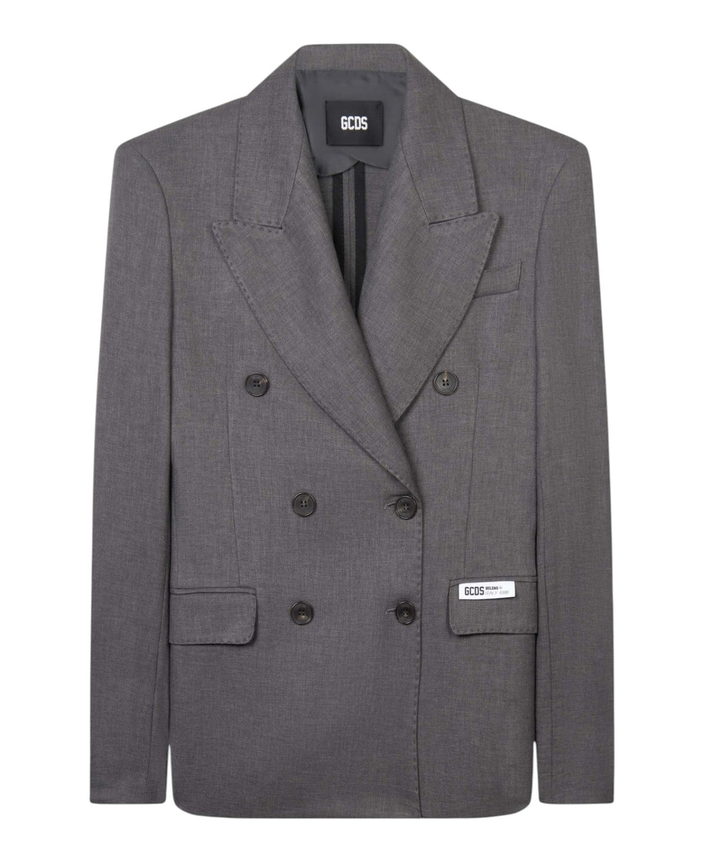 Blazer croisé Preppy GCDS avec logo