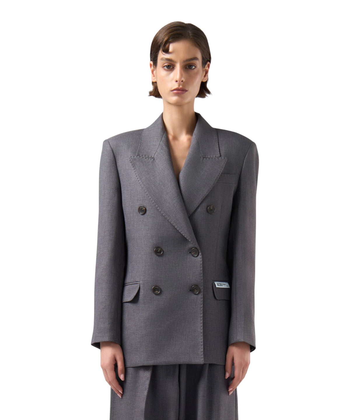 Blazer croisé Preppy GCDS avec logo