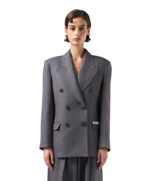 Blazer croisé Preppy GCDS avec logo