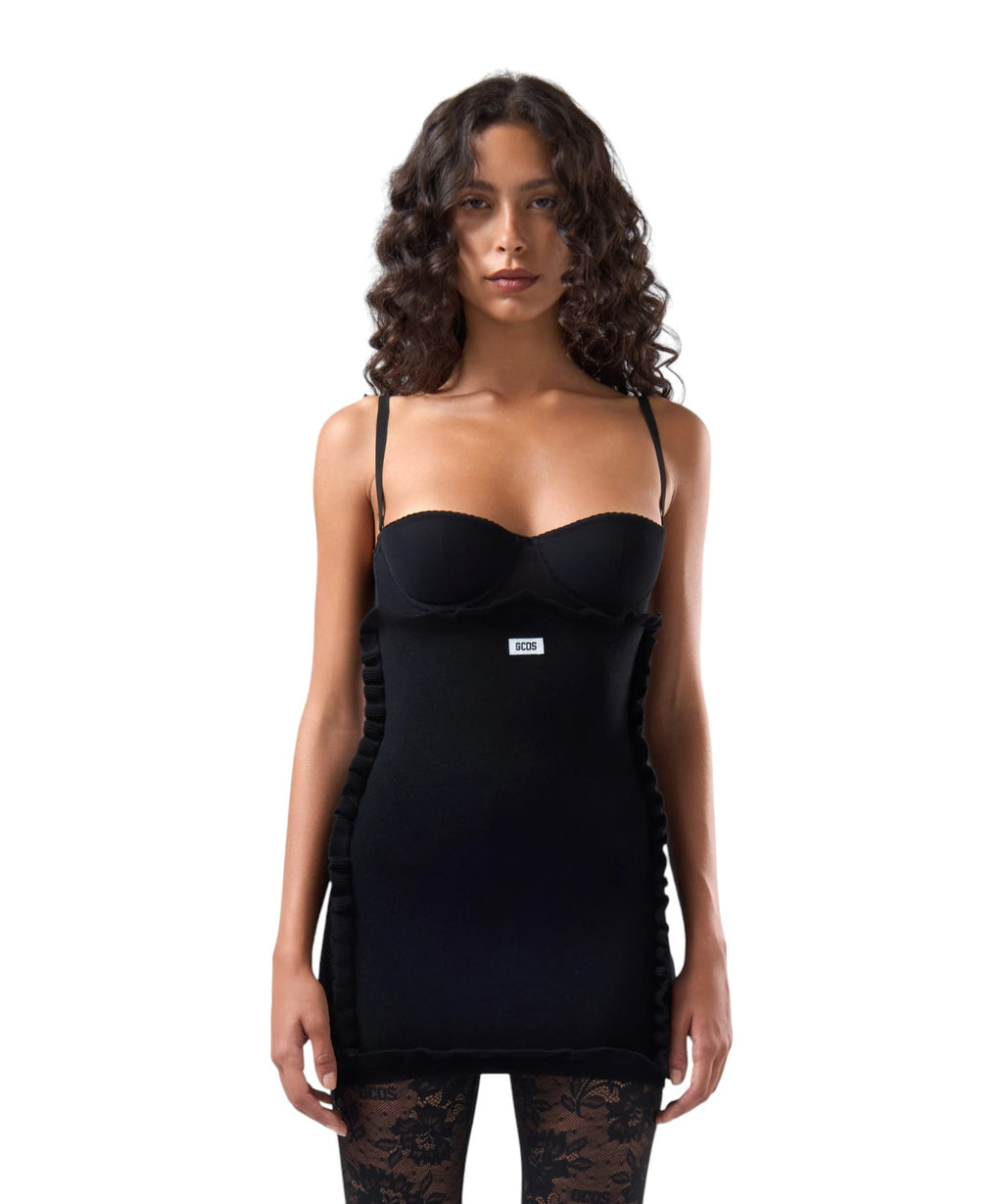 Robe GCDS Medusa en maille extensible avec dentelle