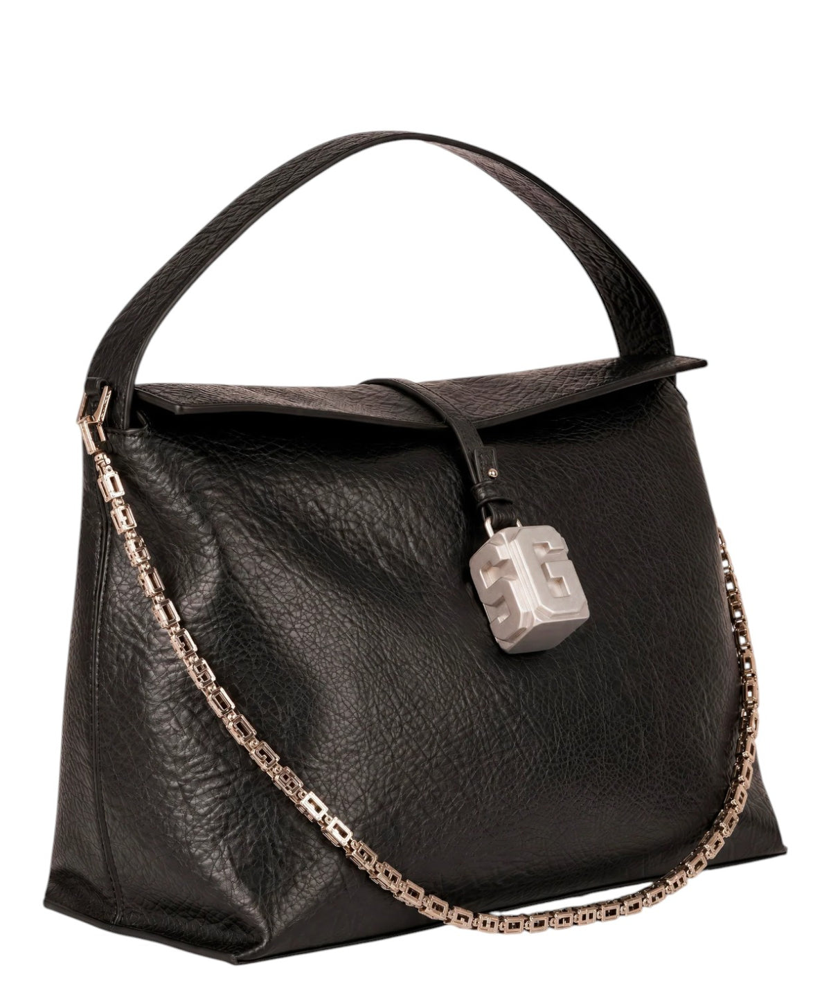 Sac porté épaule GCDS Mega Comma noir