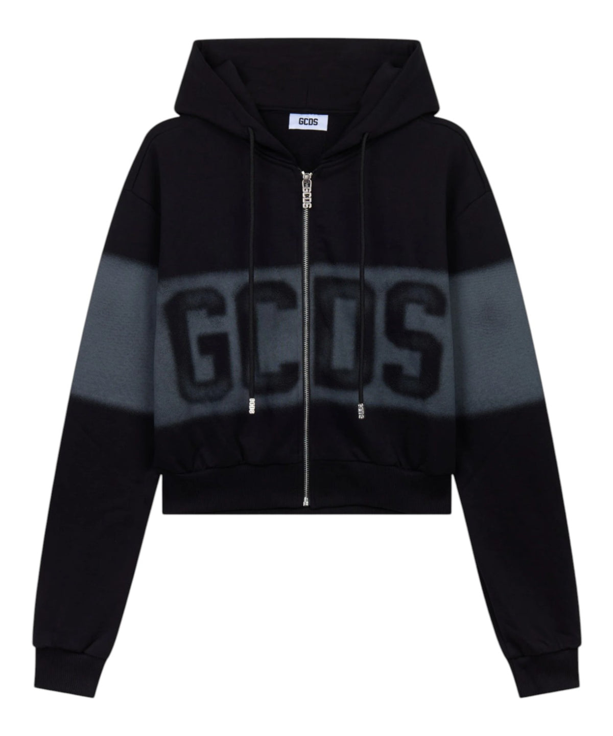 Sweat à capuche GCDS Zip Spray Logo