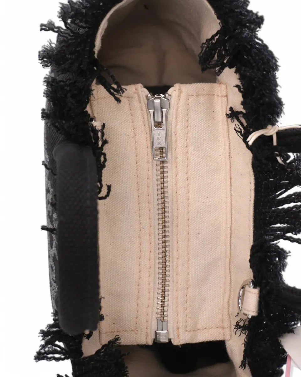 Borsa Mini Vanity in Tela Denim Nero con Strass-Mc2 Saint Barth-Borse a mano-Vittorio Citro Boutique