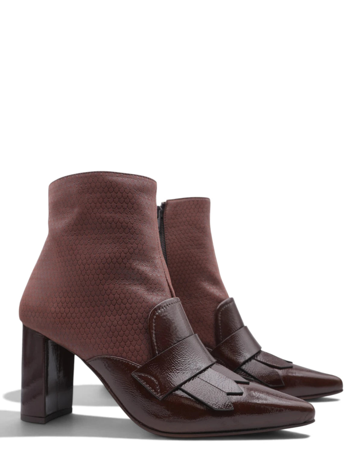 Bottine Chie Mihara Audry pour femme en Choco et Castano