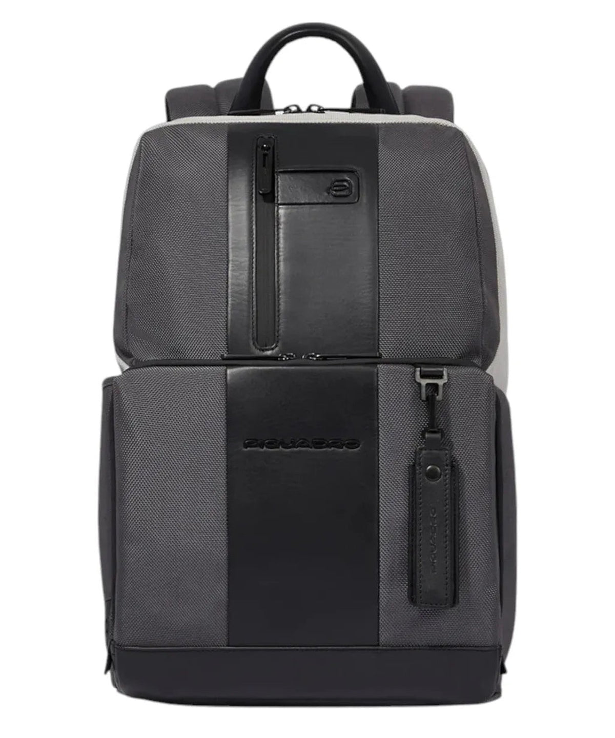Zaino Porta PC 14" e iPad® in Tessuto Riciclato e Pelle-Piquadro-Zaini-Vittorio Citro Boutique