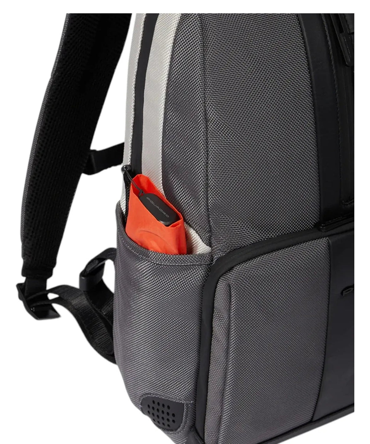 Zaino Porta PC 14" e iPad® in Tessuto Riciclato e Pelle-Piquadro-Zaini-Vittorio Citro Boutique