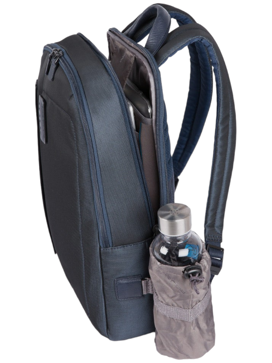 Zainetto porta computer e porta ipad® con porta bottiglia o porta ombrello-Zaini-Piquadro-Vittorio Citro Boutique