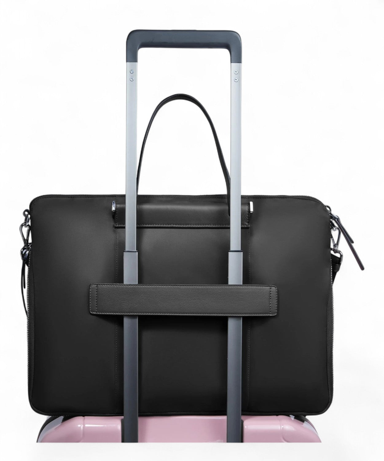 Borsa Lavoro Sottile Porta PC 15,6" in Pelle e Tessuto-Piquadro-Borse da lavoro-Vittorio Citro Boutique