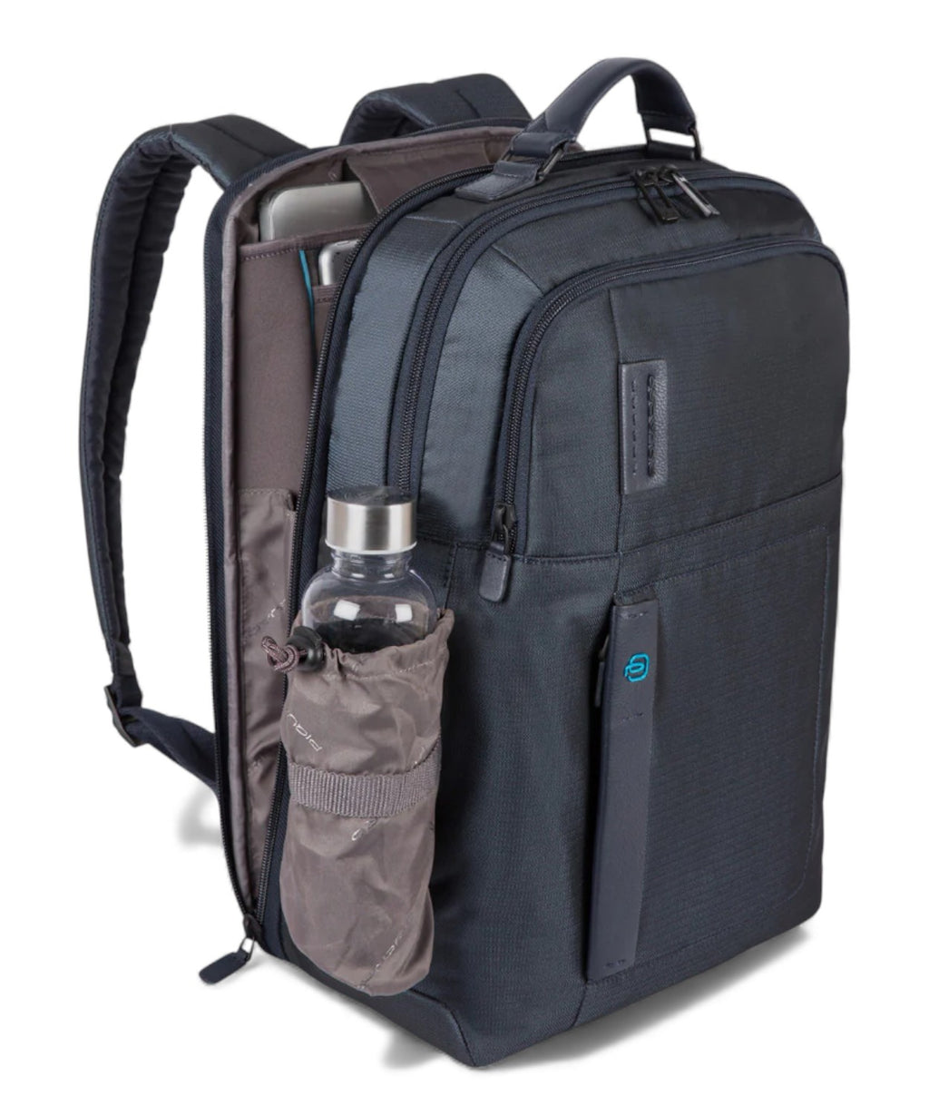 Piquadro Sac à Dos pour PC 15,6" avec Fonctionnalités Avancées